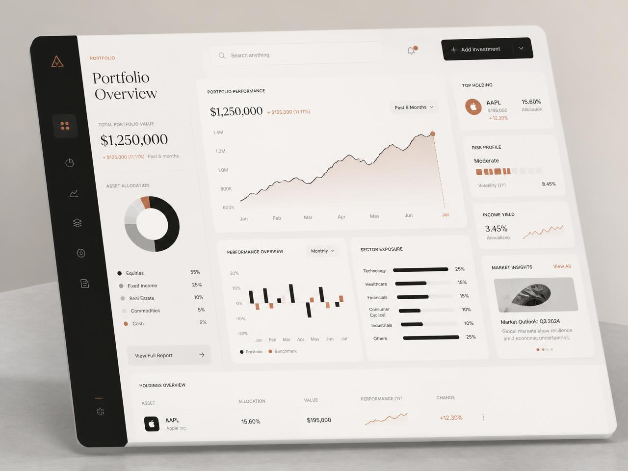 Interface do Invest